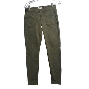 Mudd Womens Skinny Fit Utility Pants Olive Green Flex Stretch Size 7 JM61K010RS